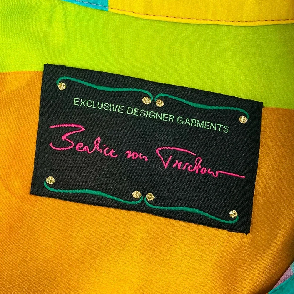 BEATRICE VON TRESCKOW • Colorful Nautical Shell Print Silk Belted Midi Dress, 8 - Picture 12 of 16